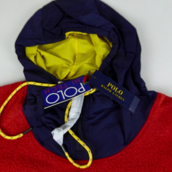 Polo Ralph Lauren Hi-Tech Fleece Hoodie Sweatshirt - Picture 3 of 8